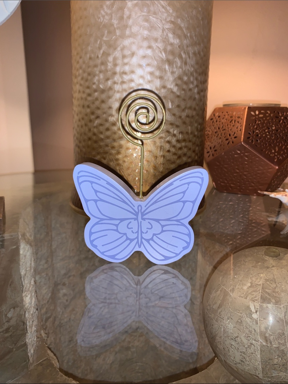 Dolly Parton Spring Butterfly Shaped Pic Holder- Lavender